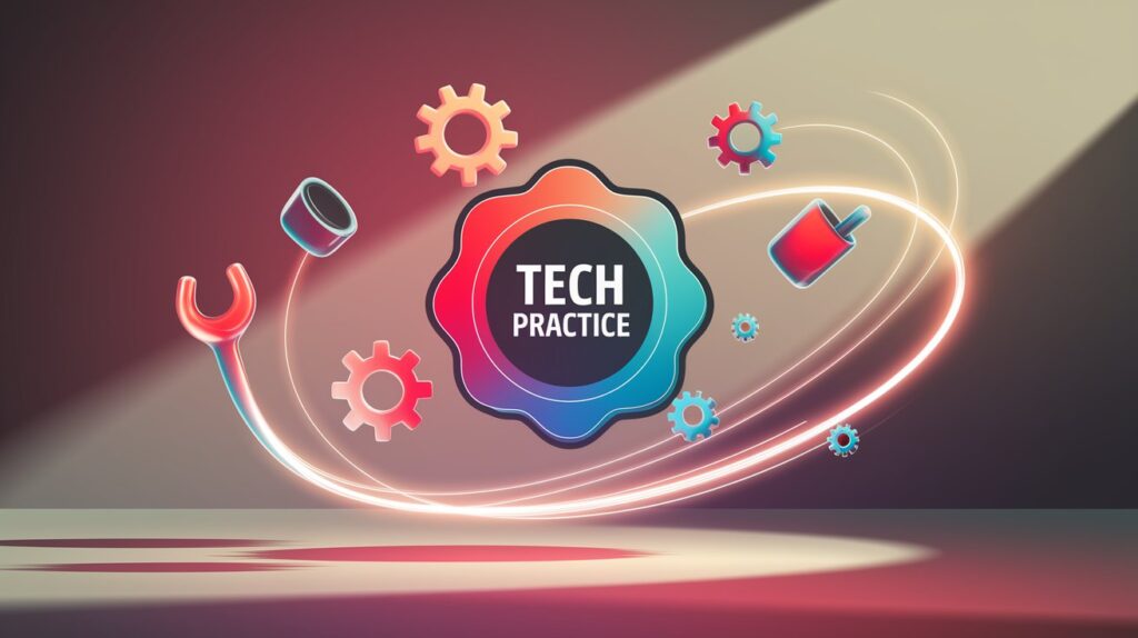 A bold image showcasing AI practice boosting tech learners in 2025.